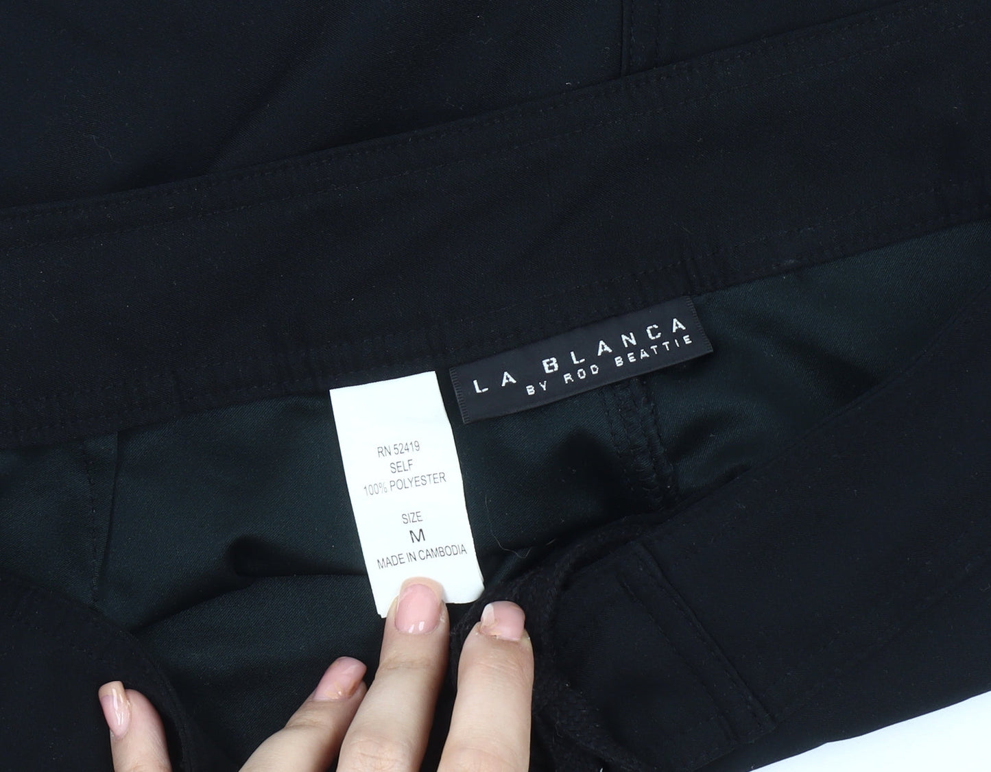 La Blanca Women's Black Casual Drawstring Shorts M