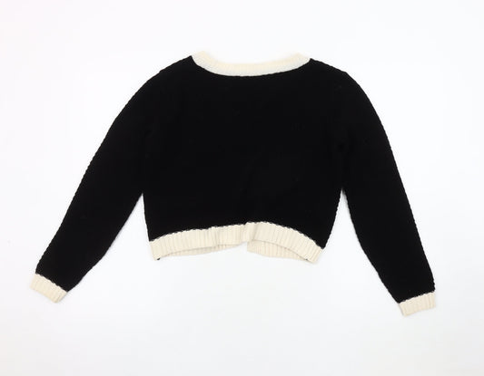 Womens UK Size S Dorothy Perkins Black Cardigan Jumper