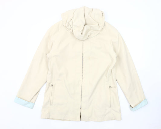 Womens UK Size 10 Finesse Beige Basic Jacket Jacket