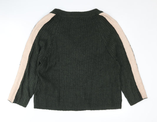 Womens UK Size S Jacqueline de Yong Green Pullover Jumper