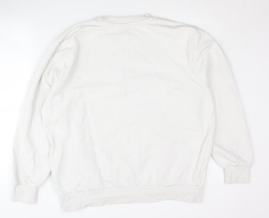 Ellesse Women's White Sweatshirt UK 8 with Logo Design