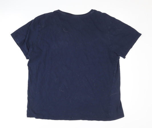 Marvel Men’s Blue Captain America XL T-Shirt