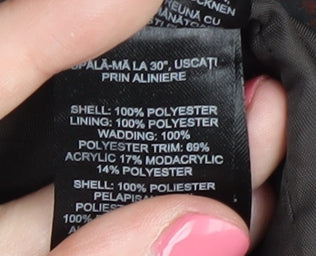 Womens UK Size 14 Debenhams Brown Quilted Coat