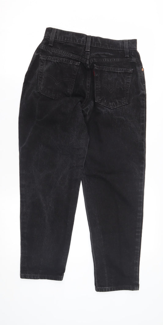 Levi's Women's Black Tapered Relaxed Jeans Size 6