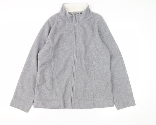 Womens UK Size M Isle Essentials Grey Basic Jacket