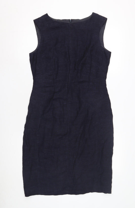 Hobbs Women's Blue Sheath Dress Size 12