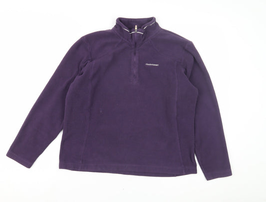 Womens UK Size 10 Craghoppers Purple 1/2 Zip Sweatshirt