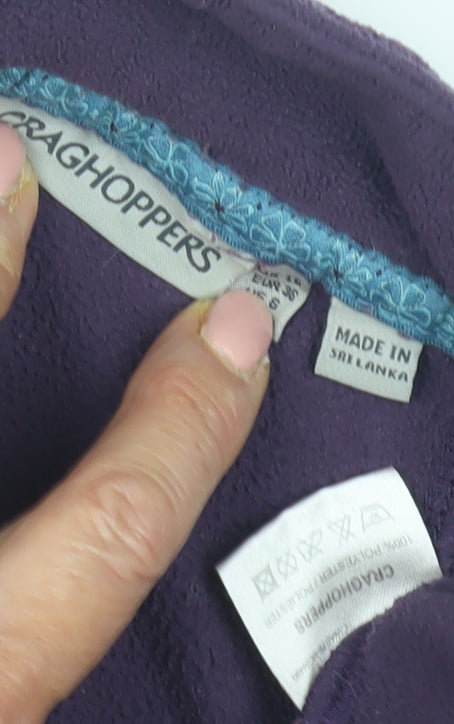 Craghoppers Women's Purple Fleece Sweatshirt, Size 10, Casual
