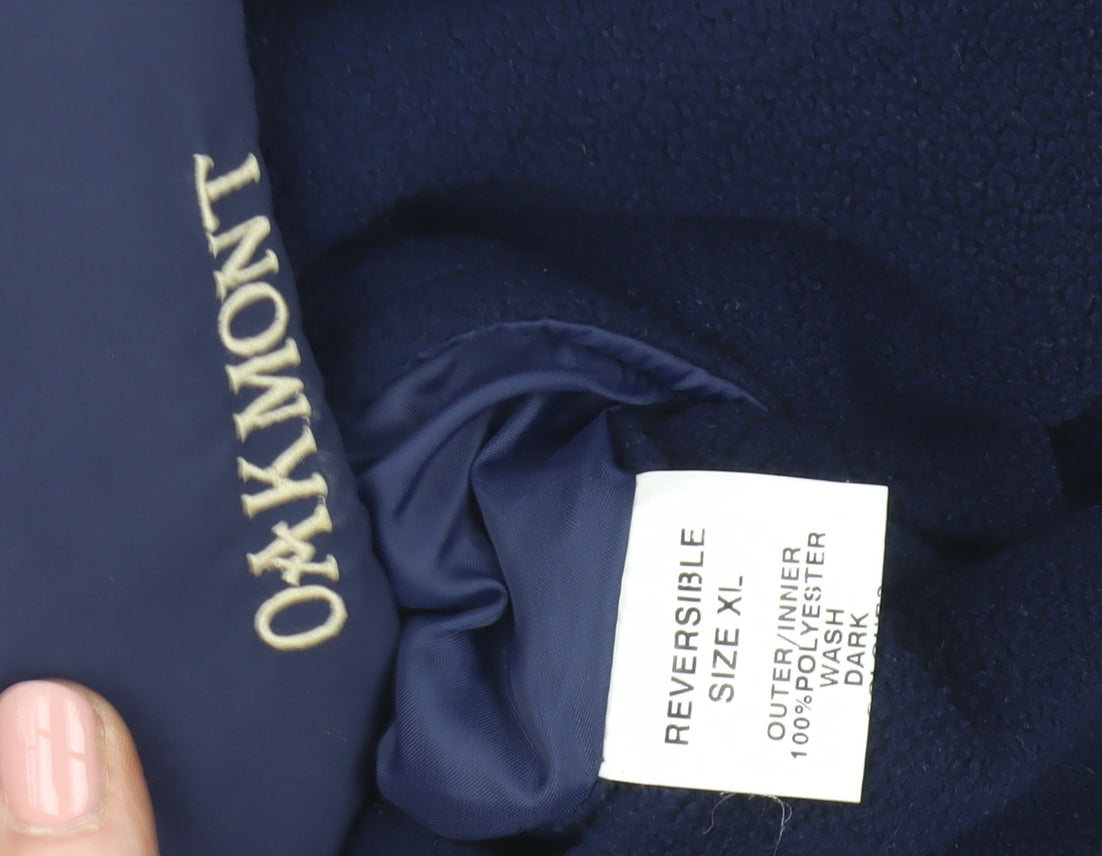 Mens UK Size XL OAKMONT Blue Reversible Basic Jacket