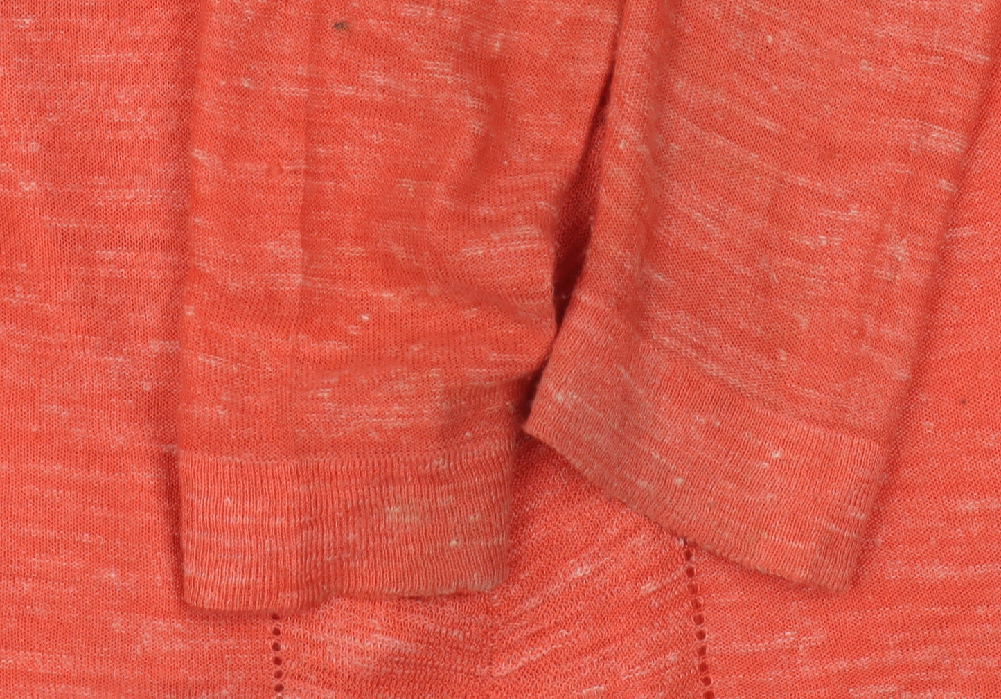 Womens UK Size M Isle Orange Cardigan Jumper