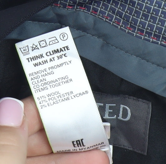 Marks and Spencer Men's Black Slim Trousers 28W 31L