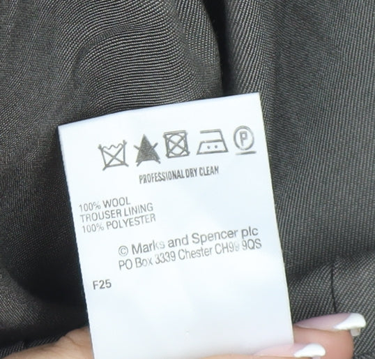 Marks & Spencer Men's Beige Wool Trousers Size L