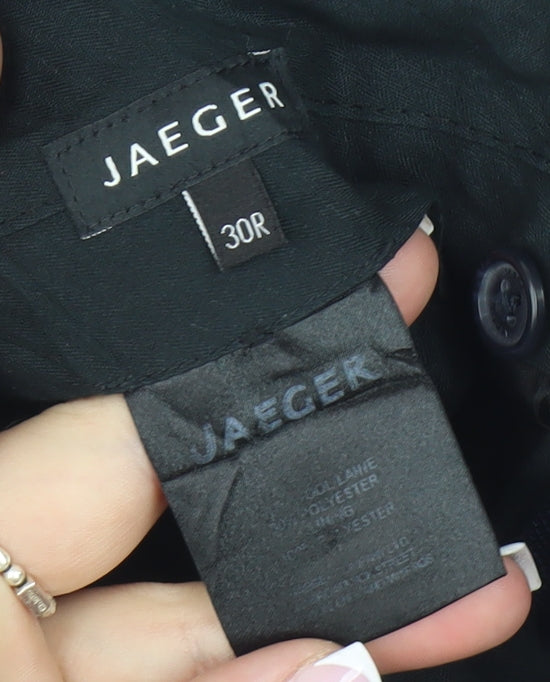 Jaeger Men's Blue Wool Trousers, Size 30R - Formal, Autumn/Winter