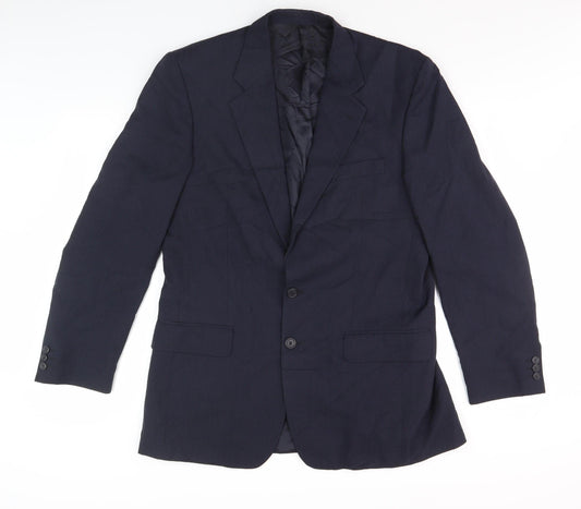 Mens UK Size 40 in Daniel Drescott Blue Basic Jacket