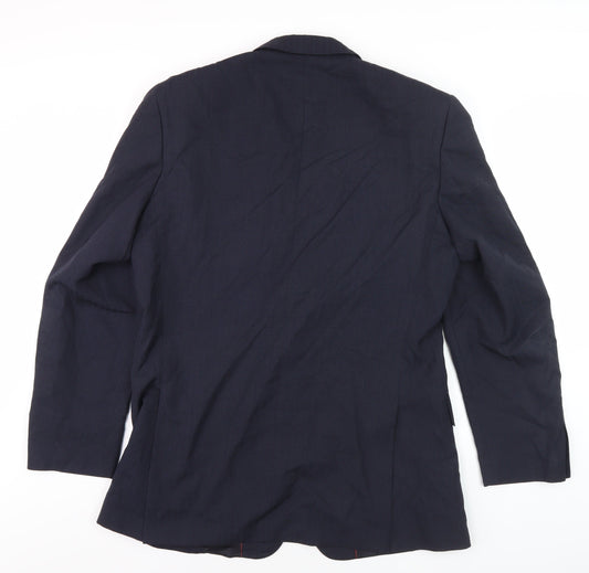 Mens UK Size 40 in Daniel Drescott Blue Basic Jacket