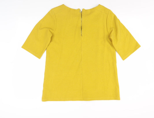Womens UK Size 12 Whistles Yellow Tunic Blouse