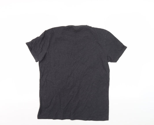 Tu Star Wars Men's Grey T-Shirt, Size M, Logo Print