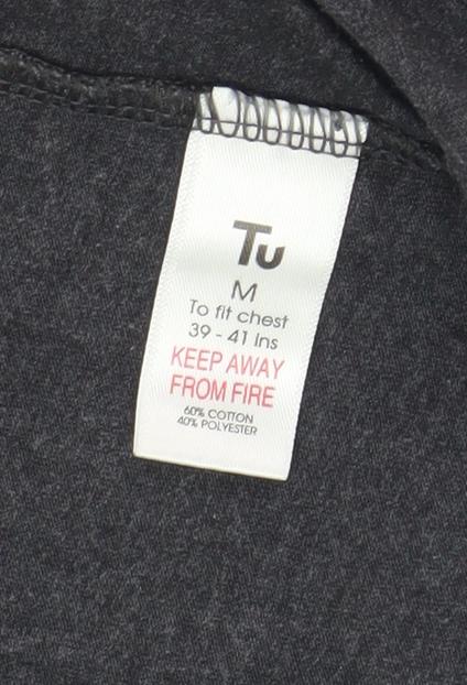 Tu Star Wars Men's Grey T-Shirt, Size M, Logo Print