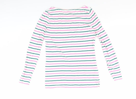 Boden Women's Multicoloured Striped T-Shirt, Size 8