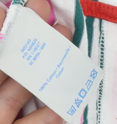 Boden Women's Multicoloured Striped T-Shirt, Size 8