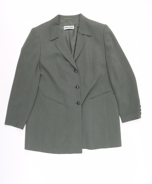 Womens UK Size 18 Gerry Weber Green Basic Jacket
