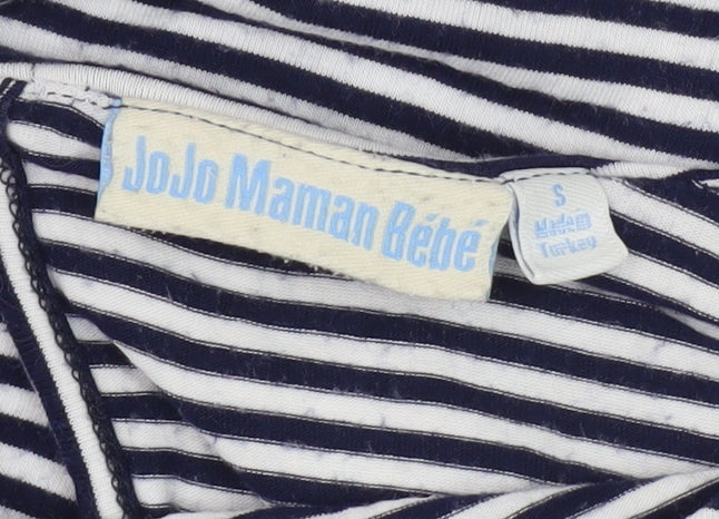 JoJo Maman Bébé Women's Striped T-Shirt Dress S