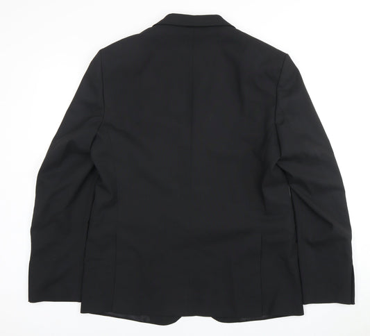 Mens UK Size 42 Zara Regular Black Suit Jacket