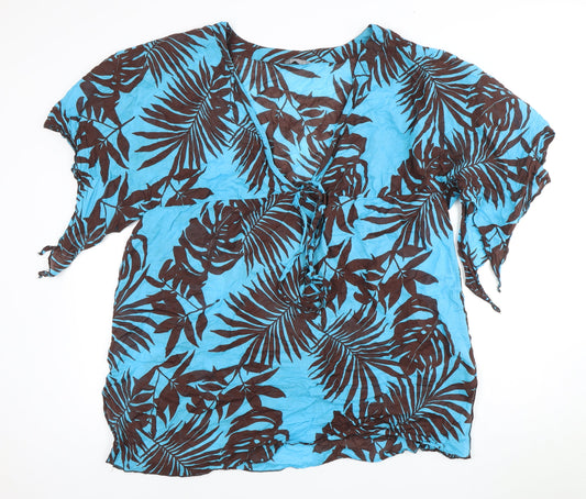 Womens UK Size XL Per Una Multicoloured Wrap Blouse