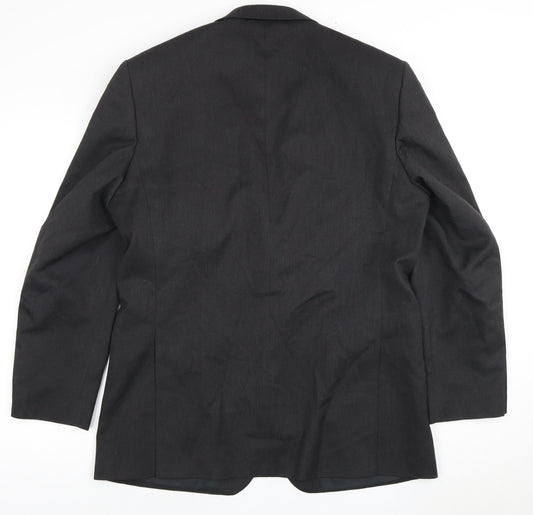 Mens UK Size 42 Burton Regular Black Suit Jacket