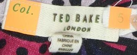 Ted Baker Women's Multicoloured Playsuit Size 12