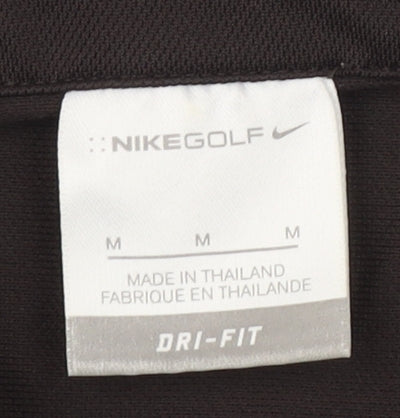 Womens UK Size M Nike Brown Basic Polo