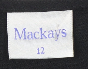 Womens UK Size 12 Mackays Black Basic Jacket