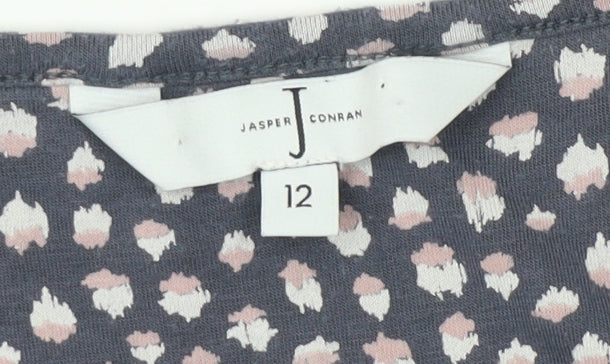 Womens UK Size 12 J by Jasper Conran Blue Basic T-Shirt