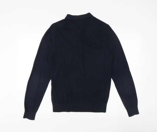 Ben Sherman Men's Blue polo Jumper, size Small.