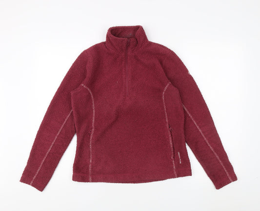 Womens UK Size 10 Craghoppers Red Henley Sweatshirt