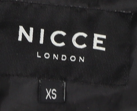 Mens UK Size XS NICCE Grey Windbreaker Coat