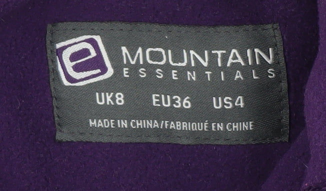 Womens UK Size 8 Mountain Essentials Purple 3-in-1 Jacket