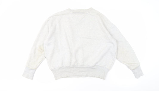 Tommy Jeans Men's Grey XS Logo Sweatshirt