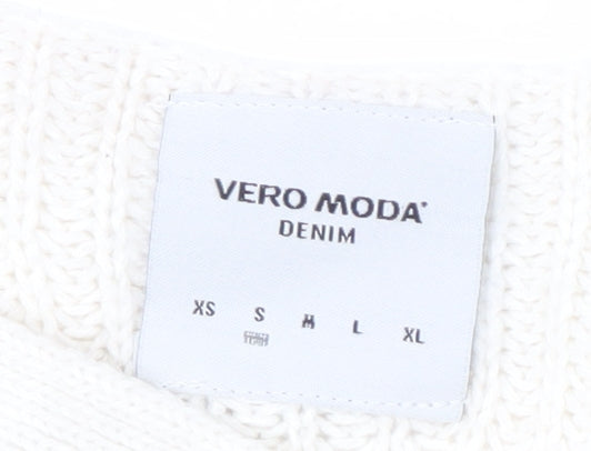 Womens UK Size S VERO MODA Ivory Pullover Jumper