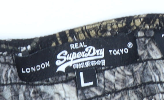 Womens UK Size L Superdry Multicoloured Basic Blouse