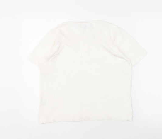 Honor Millburn Women's Ivory Beaded Blouse Size S
