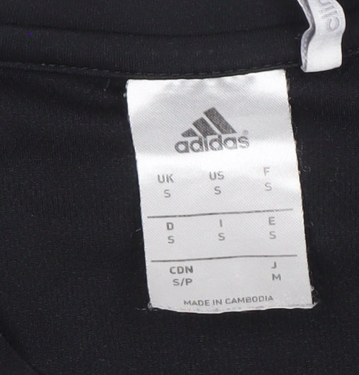 Adidas Men's Black S Athletic Jersey - Solid Polyester