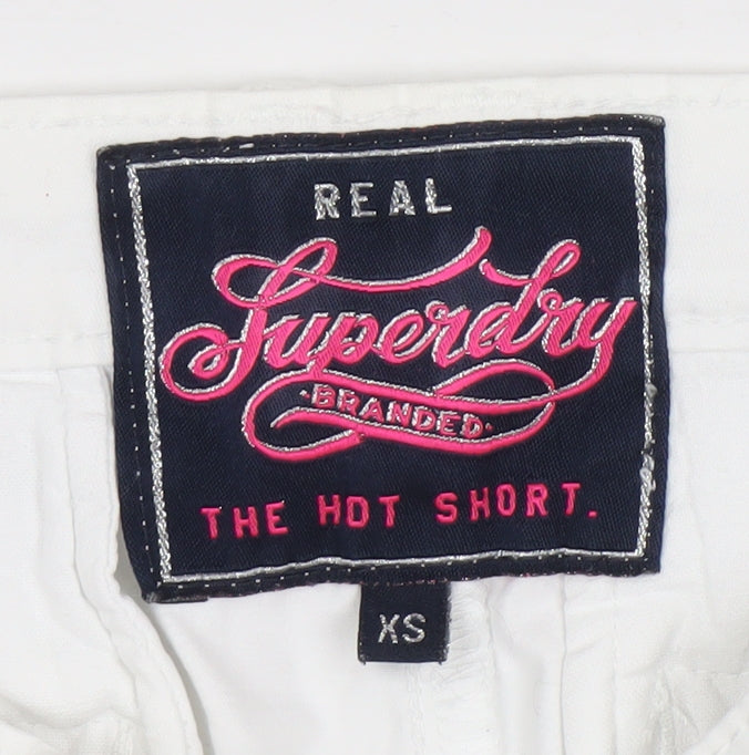 Superdry Women’s White XS Hot Pants
