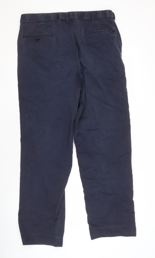 Peter Christian Men's Blue Chino Trousers Size 38