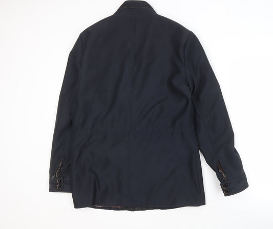 Mens UK Size S Ted Baker Blue Military Jacket