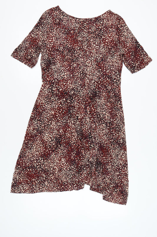 Marks and Spencer Women Multicoloured A-Line Dress Size 16