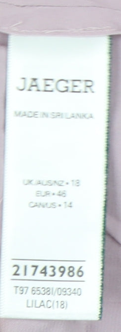 Jaeger Women's Purple Top Size 18, Elegant & Versatile