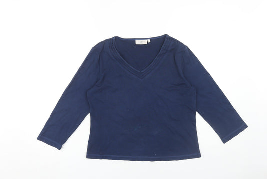 Womens UK Size S CC Blue Basic T-Shirt