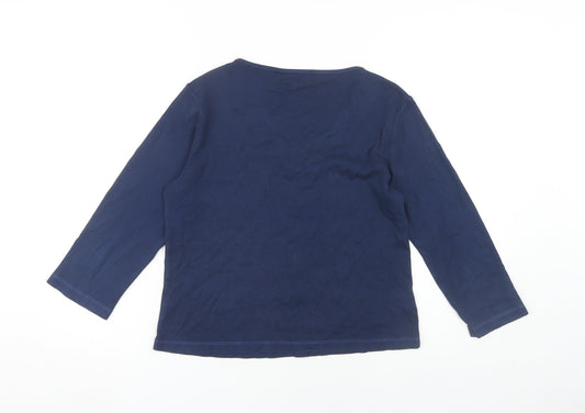 Womens UK Size S CC Blue Basic T-Shirt
