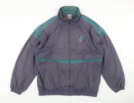 Mens UK Size L Abbey Sportswear Purple Bomber Jacket